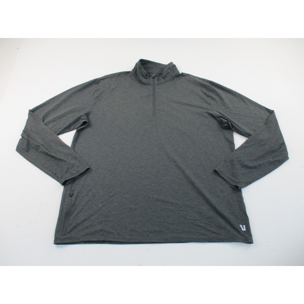 Vuori Men's Ease Performance 2.0 1/4 Quarter Zip Pullover Black XL V221 Pocket